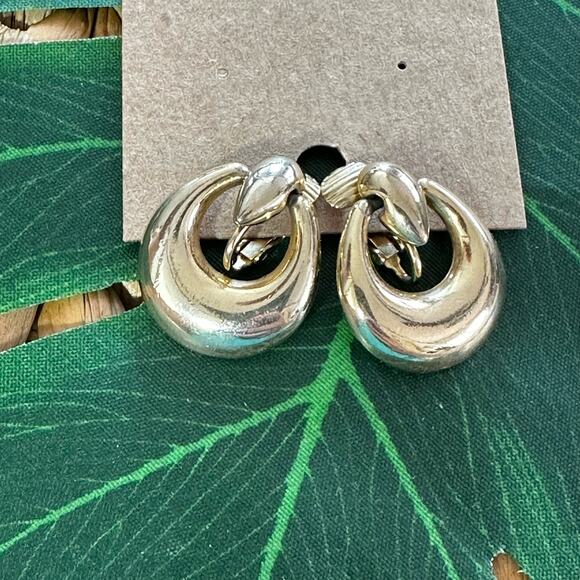 BOGO FREE GOLDEN 90s knocker earrings - Picture 1 of 6